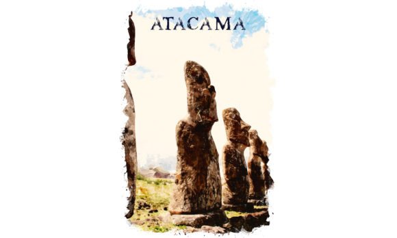 Atacama South America Watercolor Illustrations Review