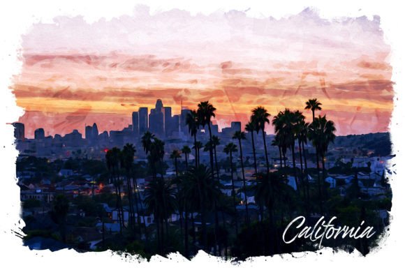 California Watercolor Poster: An Embroidery Review