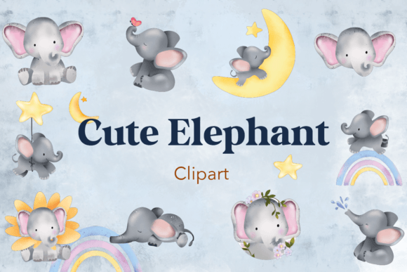 Cute Elephant Clipart Free: Top Freebies for Blogs
