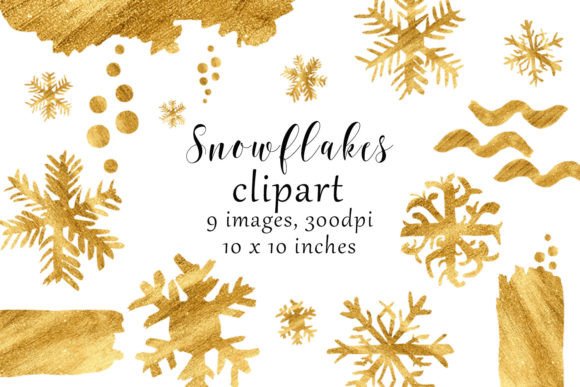 Gold Snowflakes Clipart: Premium Illustrations Review