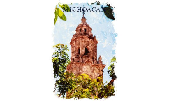Michoacán Central America Watercolor Illustrations Review