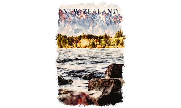 New Zealand Oceania Watercolor Illustrations Review