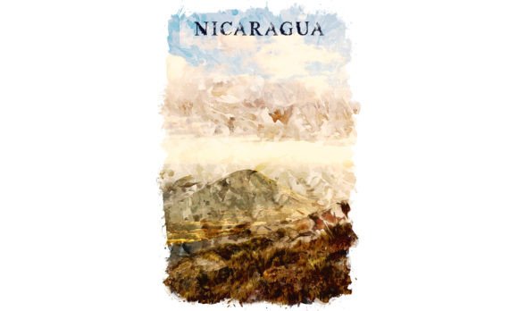 Nicaragua Central America Watercolor Illustrations Review