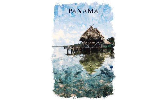 Panama Central America Watercolor Illustrations Review
