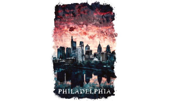 Philadelphia USA Watercolor Poster: Illustrations for Branding