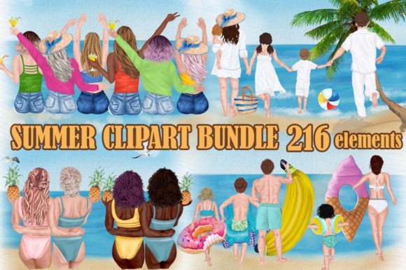 Summer Family Illustrations: Clipart Bundle Review