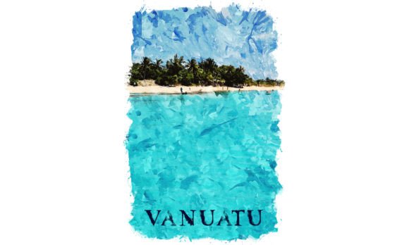 Vanuatu Oceania Watercolor Illustrations for Branding