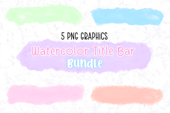 Watercolor Title Bar: Illustrations for Client Projects
