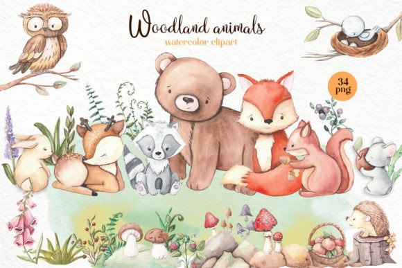 Woodland Cute Animals Clipart: An Embroidery Review